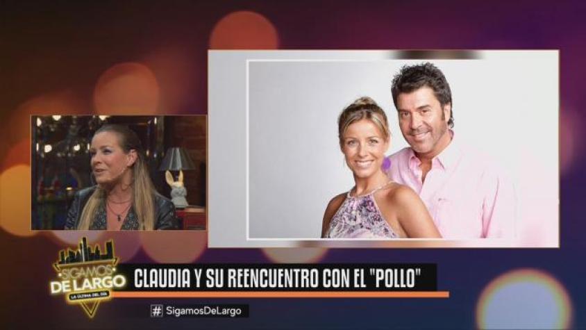 Claudia se refirió al viaje que le permitió reencontrarse con el “Pollo”