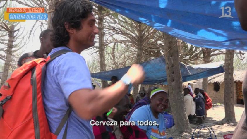 ¡En plena feria Claudio invitó cerveza para todos! 