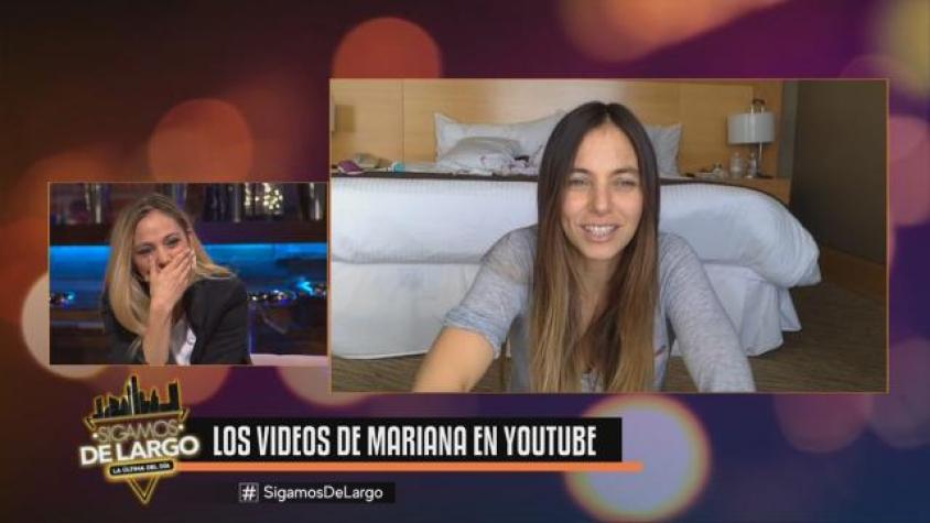 Mariana habló de su faceta como youtuber