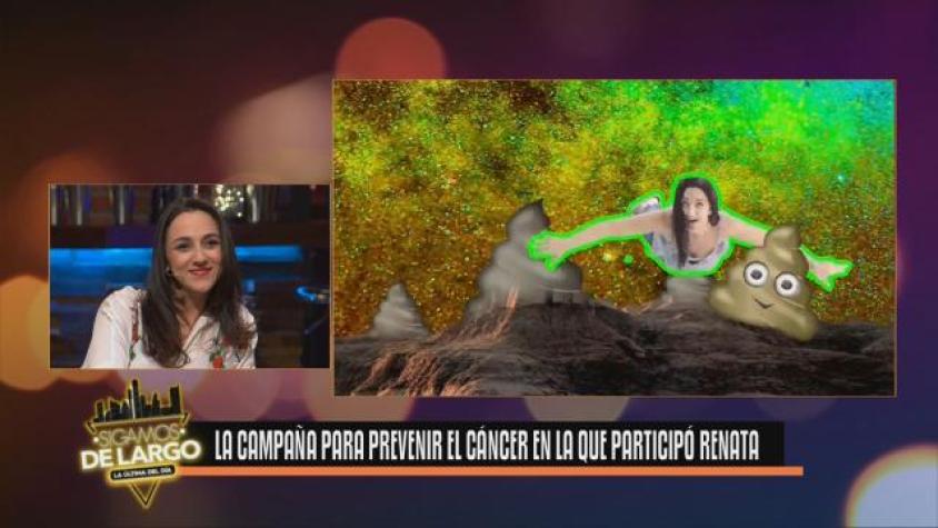 Renata participó de llamativa campaña contra el cáncer 