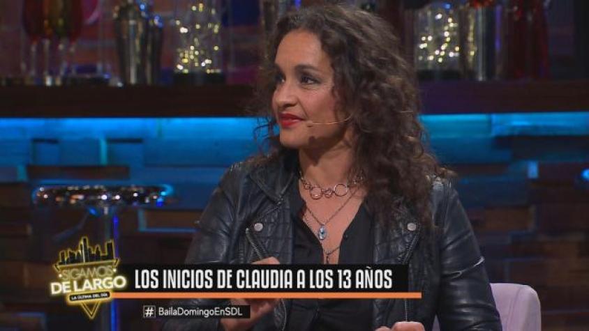 Claudia reveló cómo incursionó en el mundo del baile 