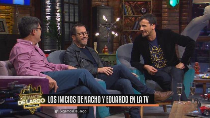 Eduardo recordó sus inicios en la televisión 