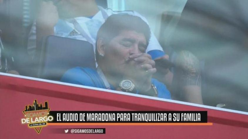 Revisamos el divertido audio de Maradona para su esposa 