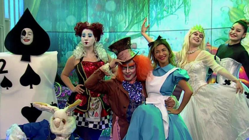 Nuestra Pancha se lució como Alicia en el país de las maravillas