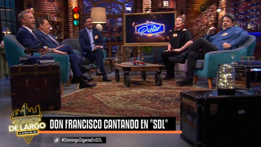 Don Francisco volvió a cantar "El Bailongo" 