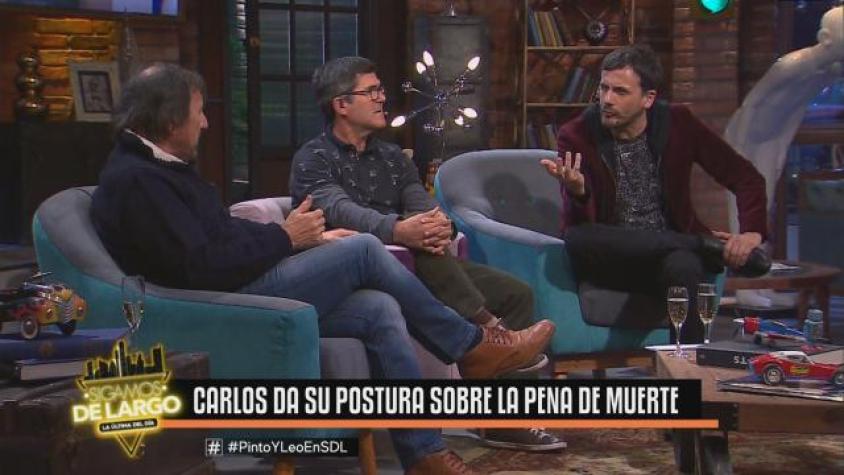 Carlos dio conocer su postura sobre la pena de muerte 