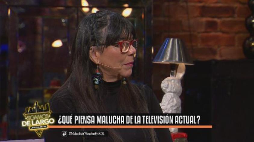 Malucha encuentra que la televisión es muy fría y competitiva