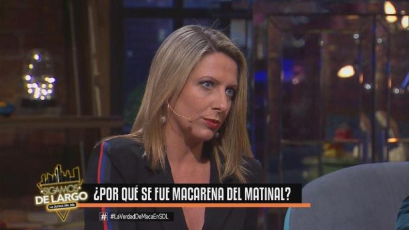 Macarena revela con detalles cómo fue su salida de TVN