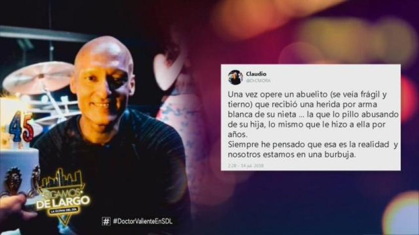 Claudio nos reveló la terrible historia de abuelo apuñalado por su nieta 