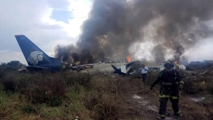 Pasajero registró la caída del  avión en México