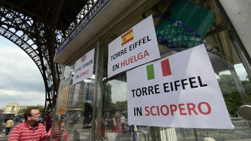 Torre Eiffel estuvo cerrada dos días por huelga de trabajadores