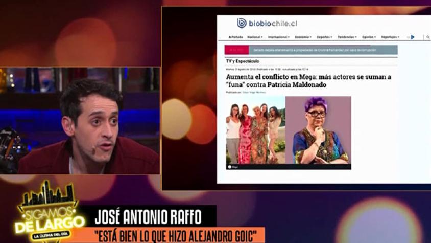 José Antonio: "está bien lo que hizo Alejandro Goic"