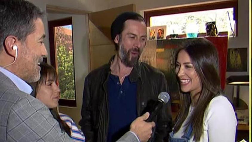 Polo fue a ver las grabaciones de “Pacto de Sangre”