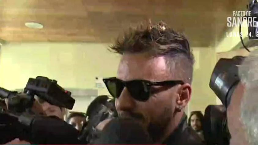 Fabricio llegó a tribunales para enfrentar a la justicia