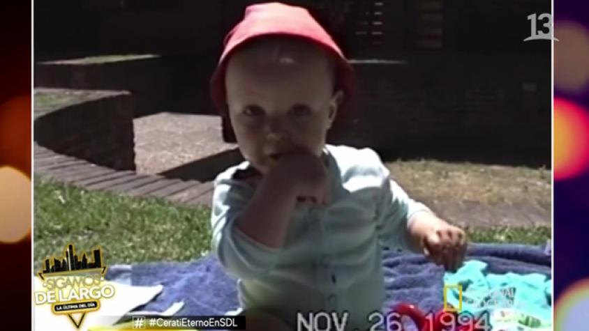 Este es el registro del primer cumpleaños del hijo de Cerati