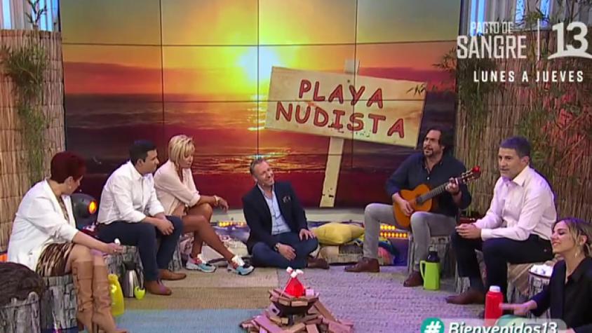 Mauricio nos deleitó con canciones de fogata