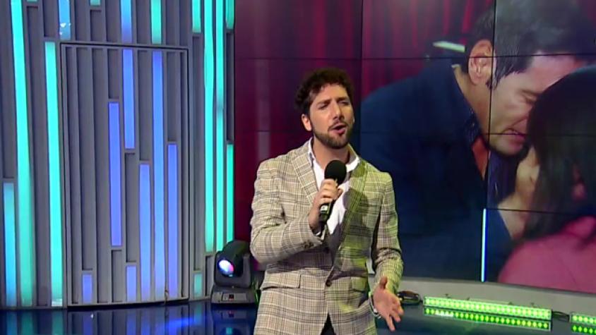 Nicolás Álamo cantó “Contra Viento y Marea”