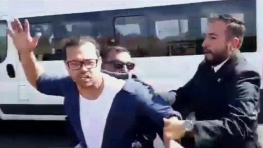 Comitiva de Piñera fue atacada por un sujeto ¿Falló la seguridad?