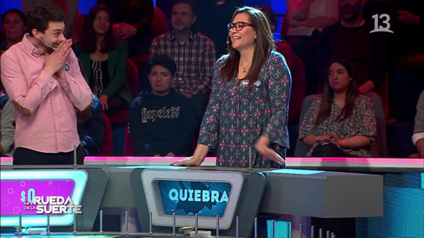 María Inés tuvo muy mala suerte al girar la rueda