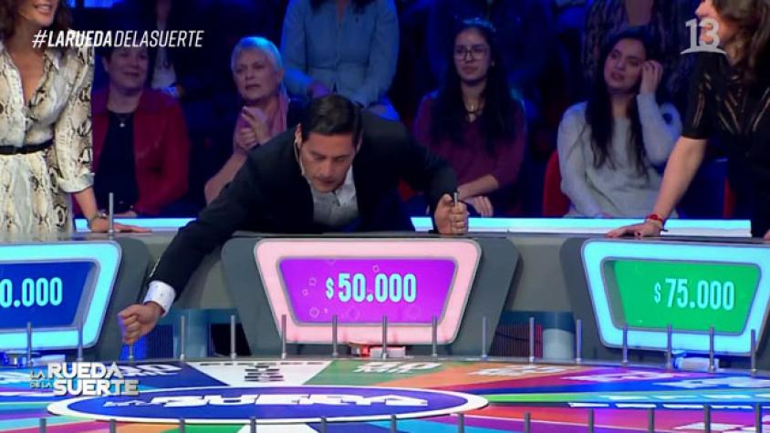 Pancho hizo girar la rueda y se llevó un gran monto de dinero