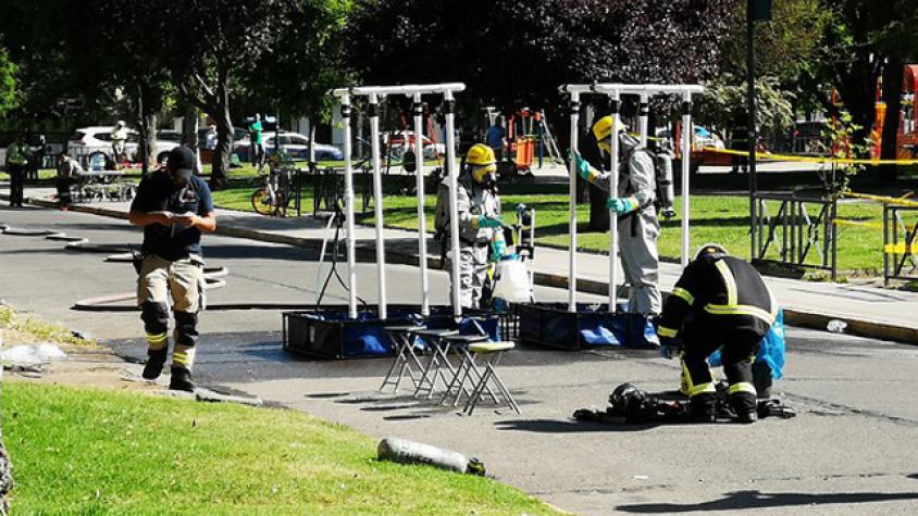 Hombre falleció por ingerir cianuro en plaza de Ñuñoa 