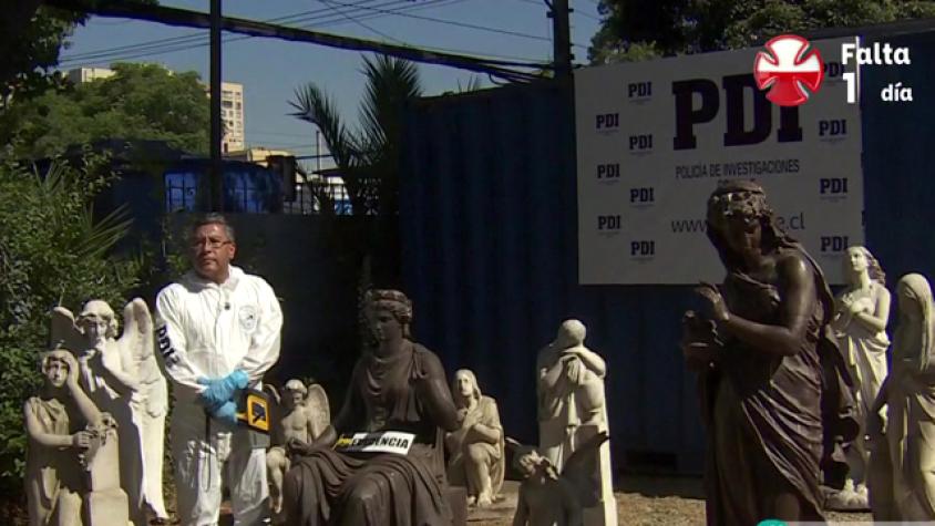 Hallaron nuevas esculturas robadas en la hacienda de Schüler