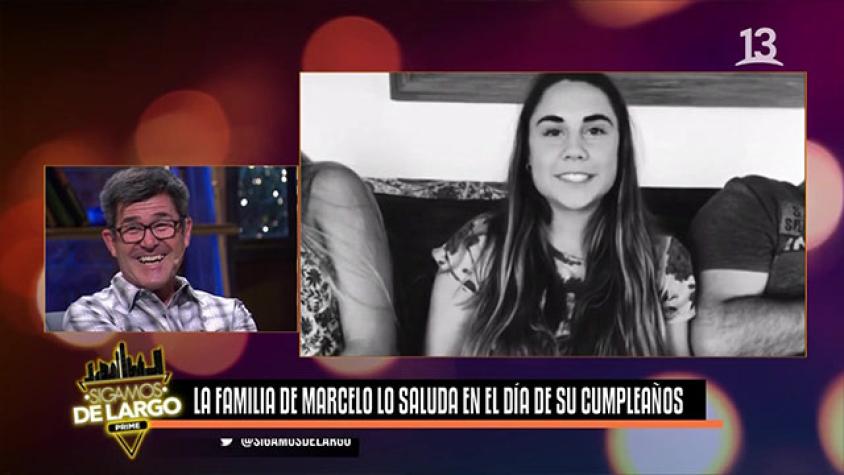 La familia de Marcelo le hizo un divertido video de cumpleaños