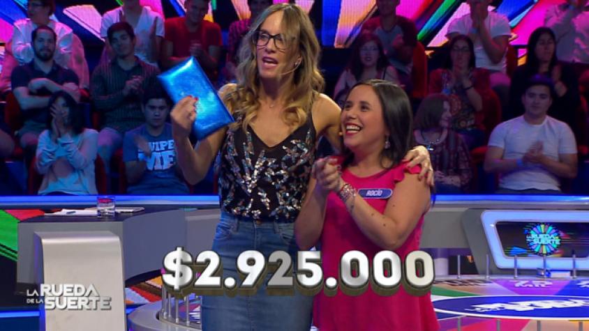 Rocío es la gran ganadora de la noche y se llevó $2.925.000  