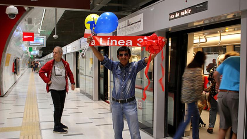 Lavín y Vidal comentaron la inauguración de la Línea 3 