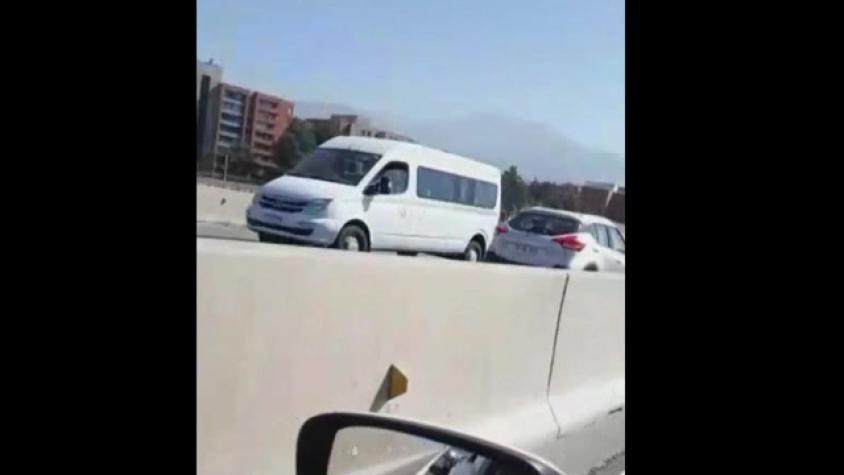 Conductora manejó contra el tránsito en Costanera 