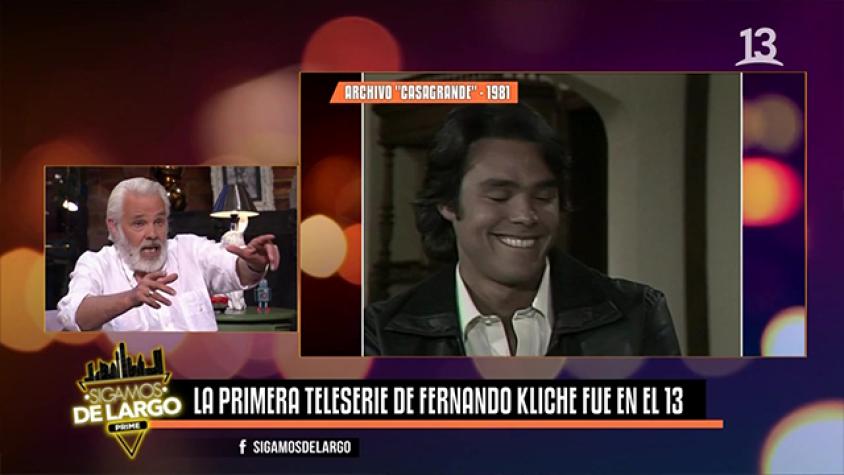 Fernando Kliche se sorprendió al volver a ver su primer personaje en televisión