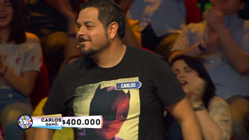   Carlos logró revelar la compleja frase “guachaca” de la noche