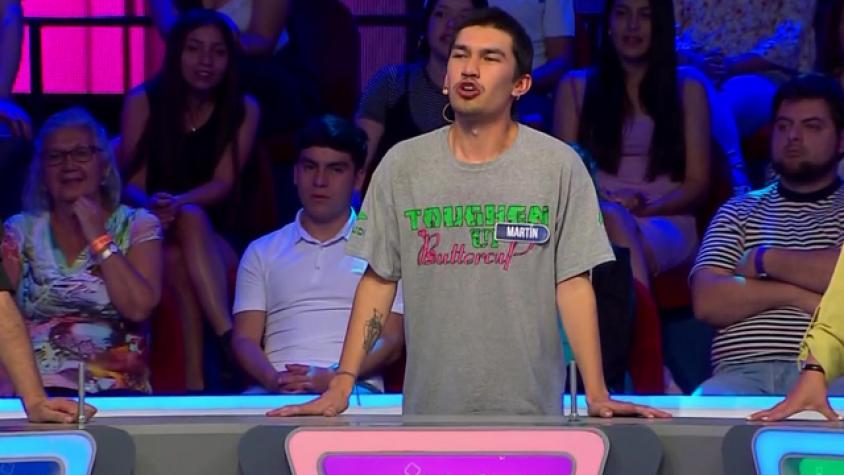Martín parecía tímido hasta que resolvió la primera rueda de la noche