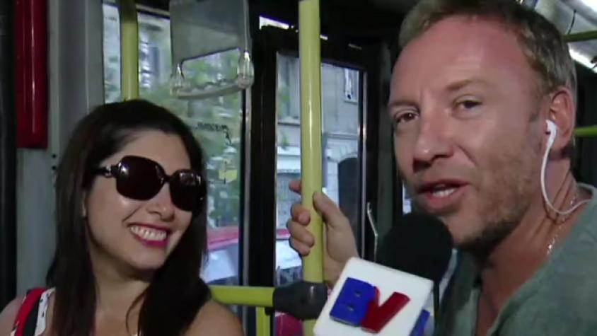 Martín salió a la calle a encuestar por alza en pasajes del Metro y Transantiago