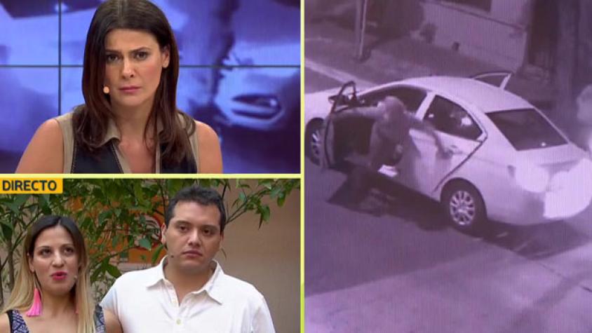 Padre frustró portonazo con su guagua en brazos