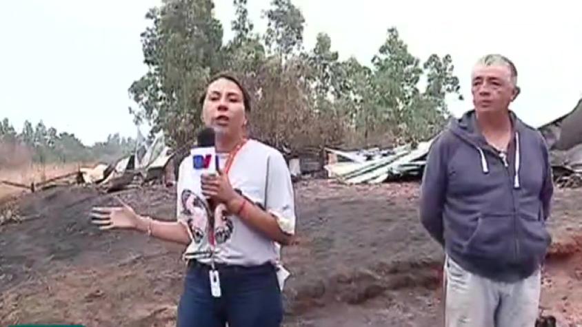 Zonas devastadas por incendios en La Araucanía