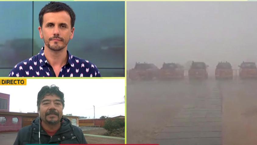 Alerta roja en Calama por intensa lluvia