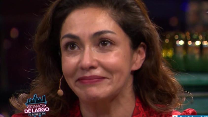 Tamara Acosta se emociona al revivir conmovedora escena de la teleserie