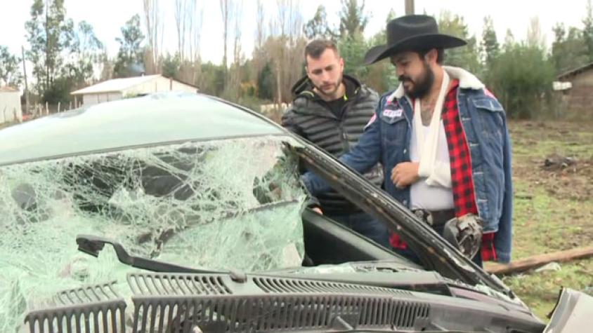 Tornado arrasó en el Biobío: Hablamos con sobreviviente que voló en su auto