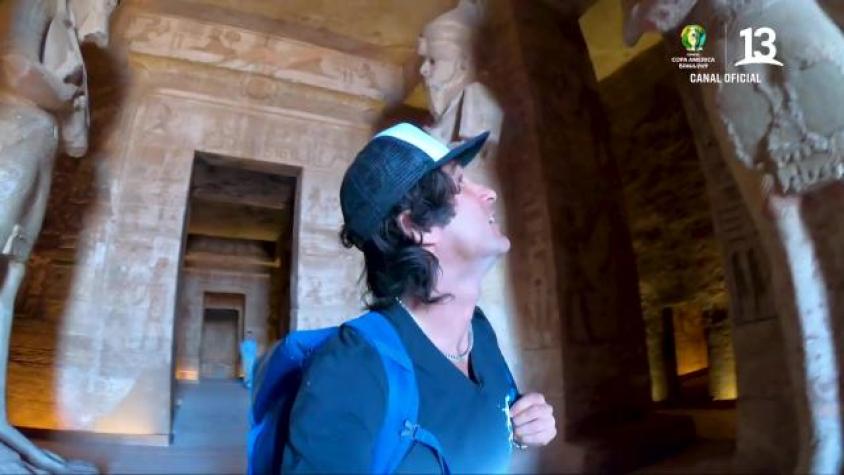 Claudio se impactó con el templo de Ramsés II