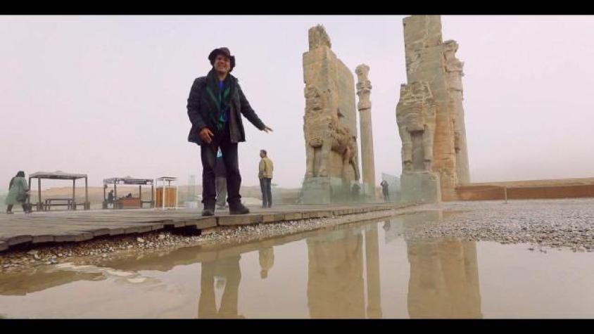 Jorge se emocionó en las ruinas de Persépolis 
