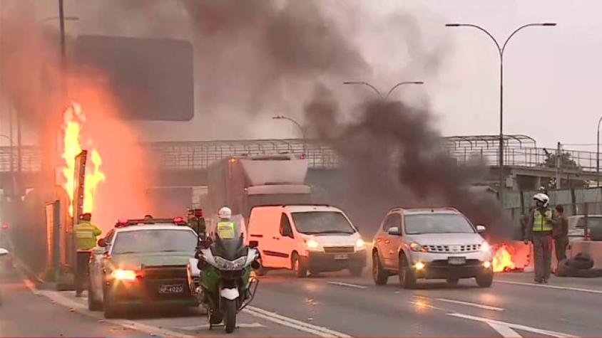 Gran congestión en la capital por barricadas