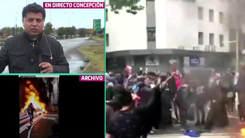 Violencia y saqueos tras protestas en Concepción
