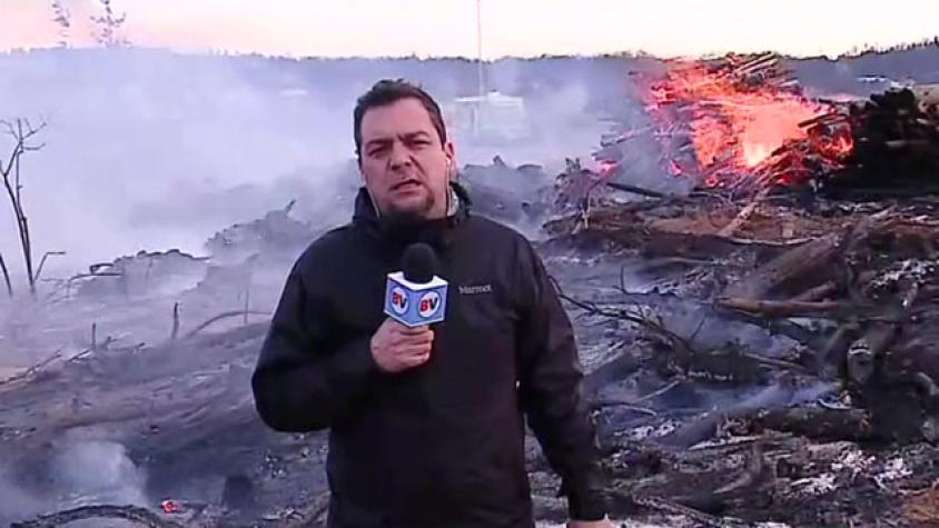 Focos de incendio en Valparaíso siguen activos