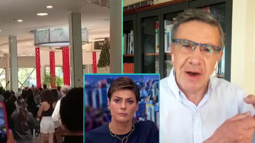 Joaquín Lavín se refirió a manifestantes que llegaron al Parque Arauco