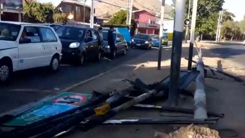 Así amaneció Conchalí tras manifestaciones