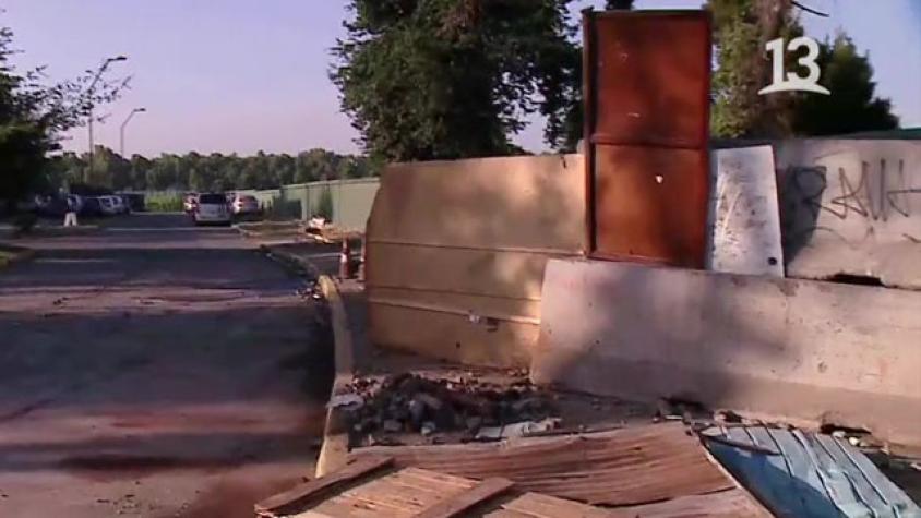 Así quedó comisaría atacada en Peñalolén