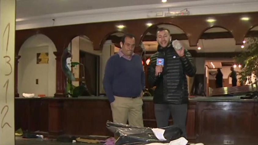 Nuevamente saquean Hotel Principado de Asturias en Providencia