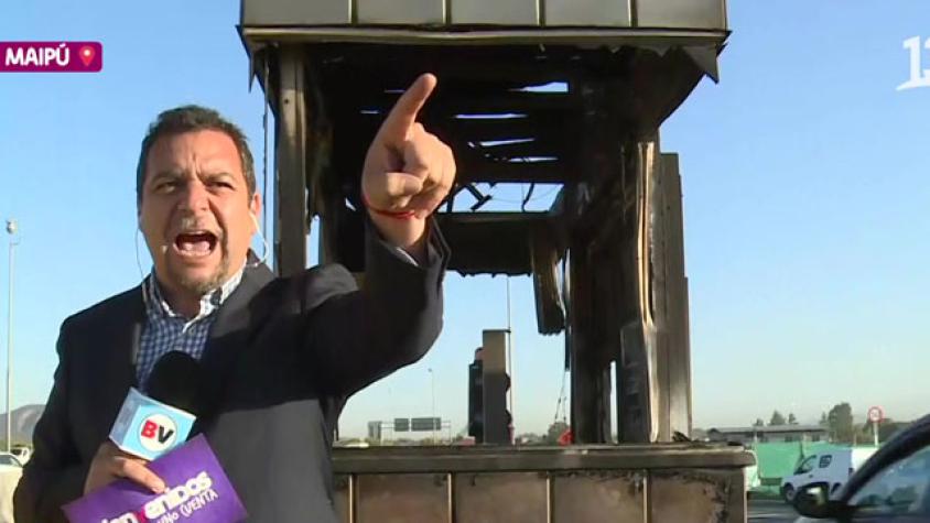 Incendiaron casetas en peaje Rinconada