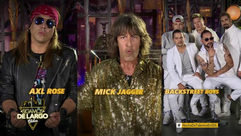 Mick Jagger, Axl Rose y Backstreet Boys